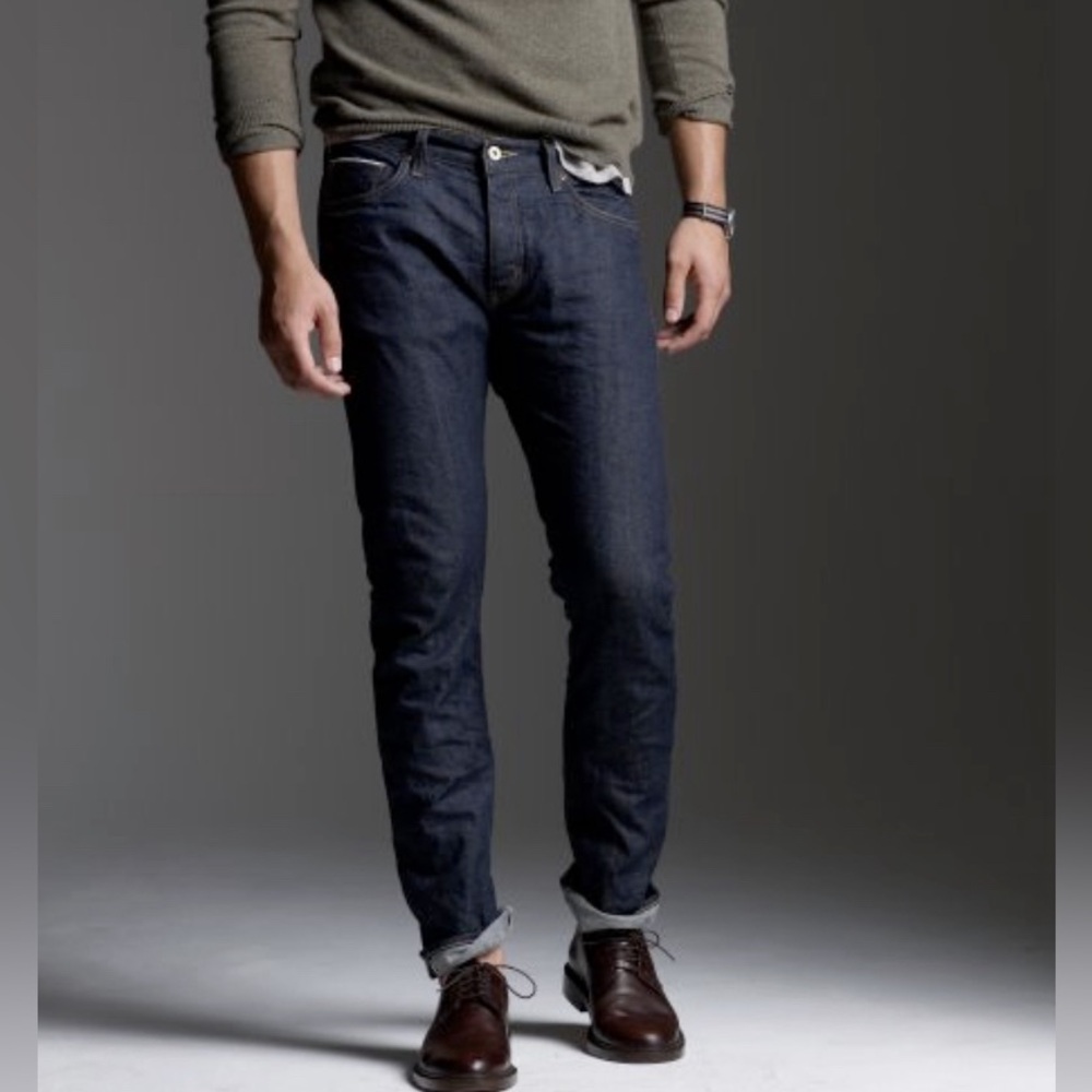 J CREW 484 Slim Japanese Denim Jeans, Size 33